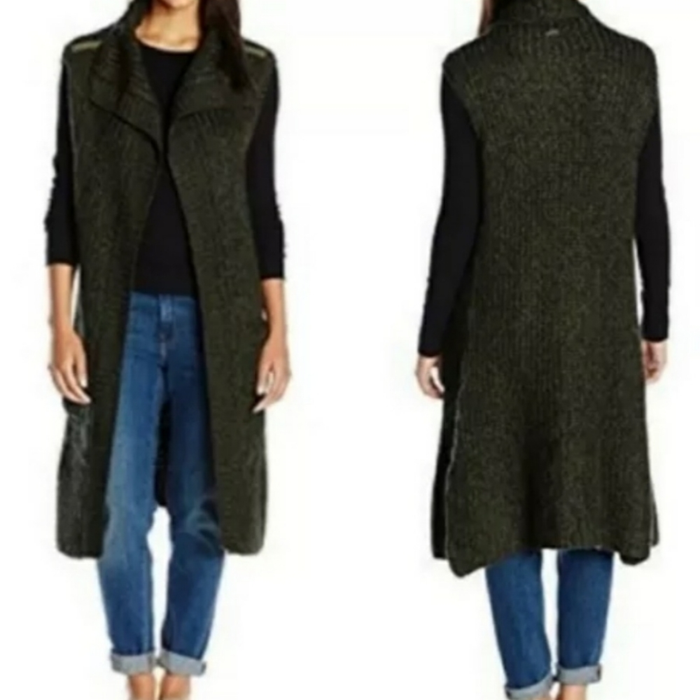 Prana Thalia grey sleeveless cardigan